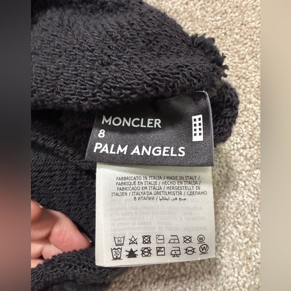 MONCLER X PALM ANGELS Collab Ladies Tropical Long Hoodie size Medium Oversized - Picture 9 of 16